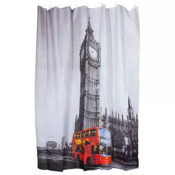 Занавеска для ванной 180*180см Англия 12 крючков 311967