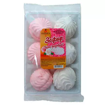 Зефир бело-розовый 270г