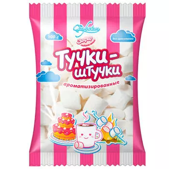 Зефир жевательный тучки-штучки 100г Confectum