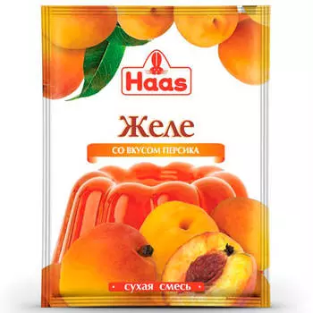 Желе хаас 50г персик