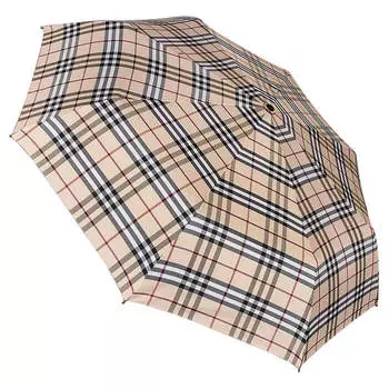 Зонт бежевая клетка