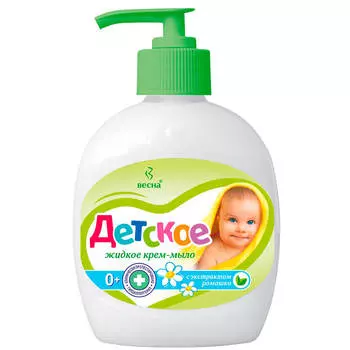 Жидкое мыло детское 280г экстракт ромашки курок Весна