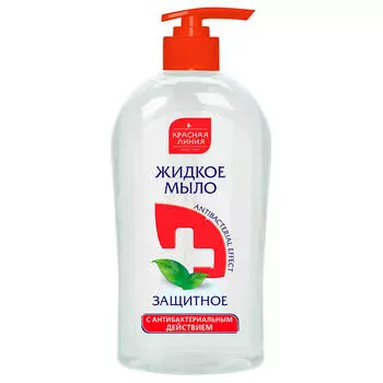 Жидкое мыло красная линия 520мл защитное с антибактериальным действием