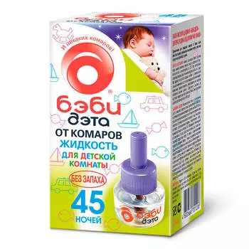 Жидкость бэби дета от комаров 45 ночей