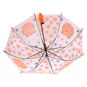 Зонт детский прозрачный тигр