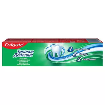 Зубная паста Colgate 50 мл Тройное действие Натуральная мята комплексная