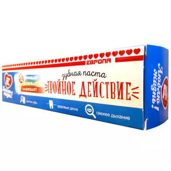 Зубная паста Европа 100мл тройное действие