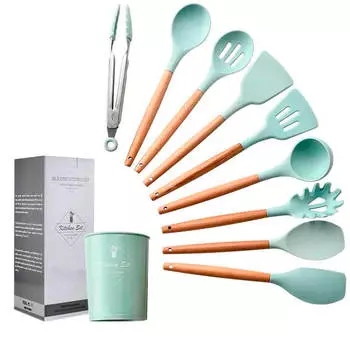 Набор кухонный 10пр голубой