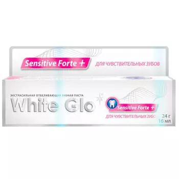 Зубная паста White Glo 16мл отбеливающая для чувствительных зубов