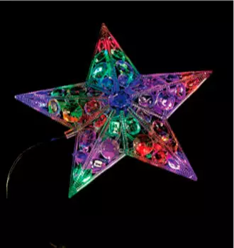 Звезда на елку светодиодная 21*21см 20л ys-m054