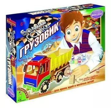 3D-пазл "Большие гонки. Грузовик". Французское творчество. Досуг с Буки
