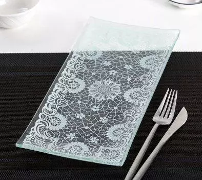 Блюдо прямоугольное "Кружева"