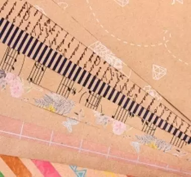 Бумага крафтовая "Роскошный букет", микс