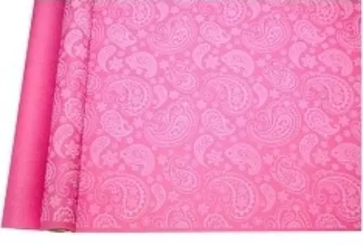 Бумага упаковочная "Огурцы", белый на розовом