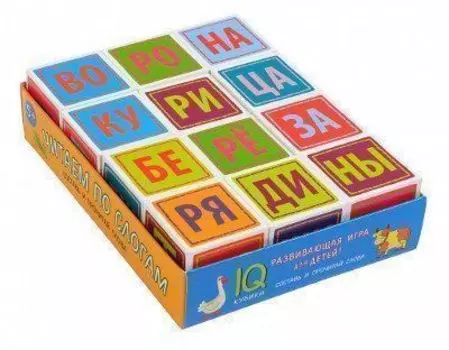 Читаем по слогам. Умные кубики в поддончике