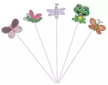 Декор на палочке "В саду", микс