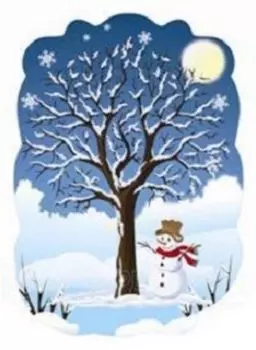 Декорация "Дерево зимой"