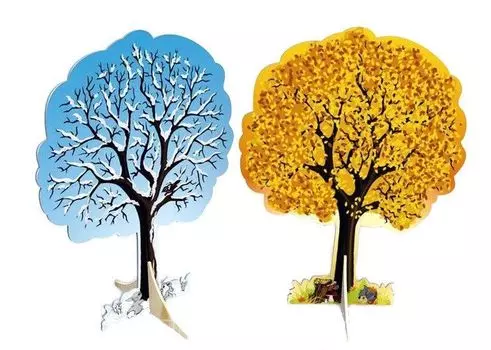 Декорация двусторонняя "Дерево. Осень-зима"