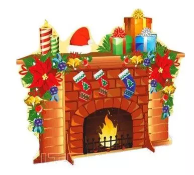 Декорация "Камин новогодний"