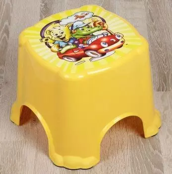 Детский табурет-подставка, антискользящие ножки, жёлтый