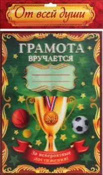 Диплом 3D "За невероятные достижения"