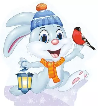 Фигура на подставке "Зайка"