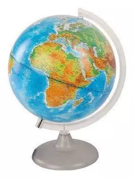 Глобус физико-политический, с подсветкой, 250 мм