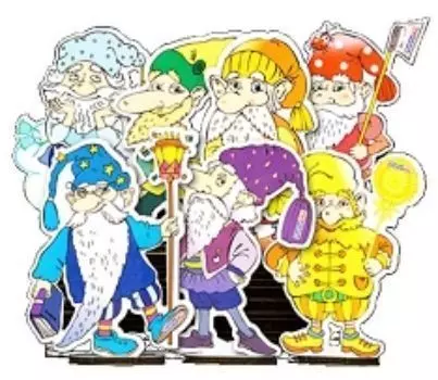 Гномы, 7 шт. Развивающие игры Воскобовича