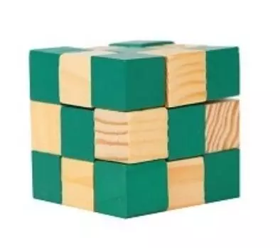 Головоломка-мини "Куб", зеленый
