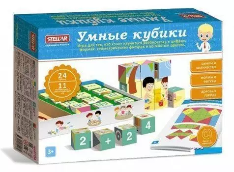 Игра настольная "Умные кубики"
