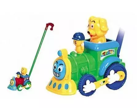 Игрушка-каталка на палочке "Паровозик"