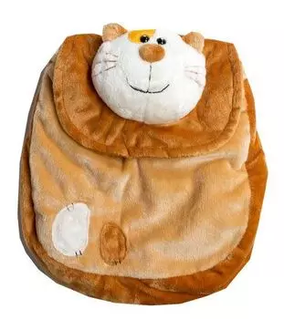 Игрушка мягкая "Котик-рюкзак", 35 см.