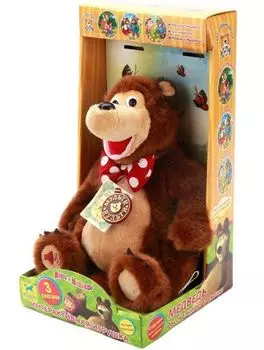 Игрушка мягкая "Мишка рассказывает три сказки"