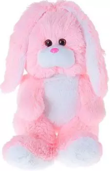 Игрушка мягкая "Заяц Трусишка", розовый, 40 см.