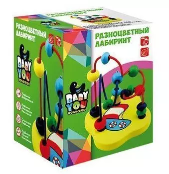 Игрушка развивающая Bondibon "Разноцветный лабиринт"