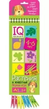 Игры с прищепками. Растения и животные. IQ игры для детей 4-6 лет