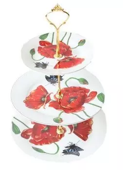 Этажерка 3-х ярусная "Маки-1"