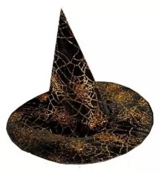 Карнавальная шляпа "Паутина", золото