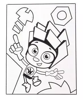 Картинка витражная "Фиксики"