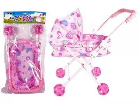 Коляска для кукол, металлическая