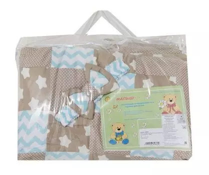 Комплект в кроватку "Шоколадные пряники", 22 предмета