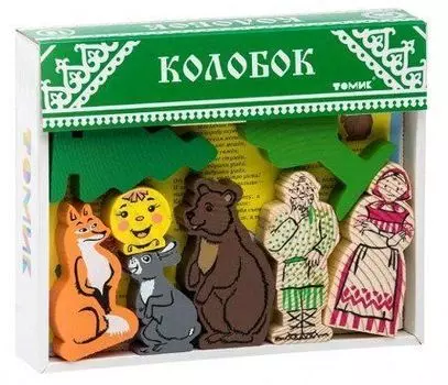 Конструктор деревянный "Сказки". Колобок, 18 деталей