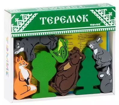 Конструктор деревянный "Сказки". Теремок, 17 деталей