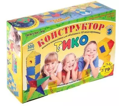 Конструктор "Тико", 79 деталей