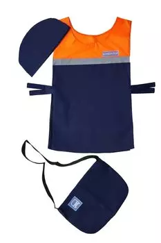 Костюм кондуктора (накидка, пилотка, сумка)