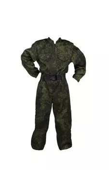 Костюм военного (комбинезон, кепка, ремень)