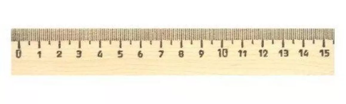 Линейка, 15 см.