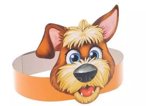 Маска на ободке "Пес"