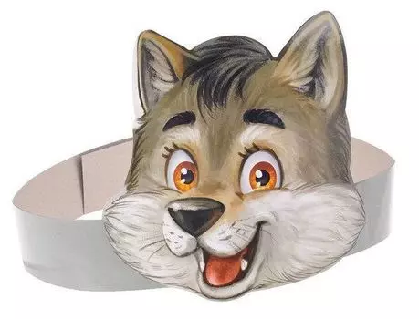 Маска на ободке "Волк"