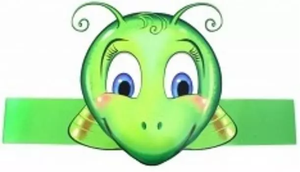 Маска-ободок "Кузнечик"